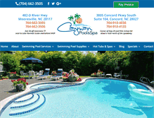 Tablet Screenshot of caymanpoolspa.com